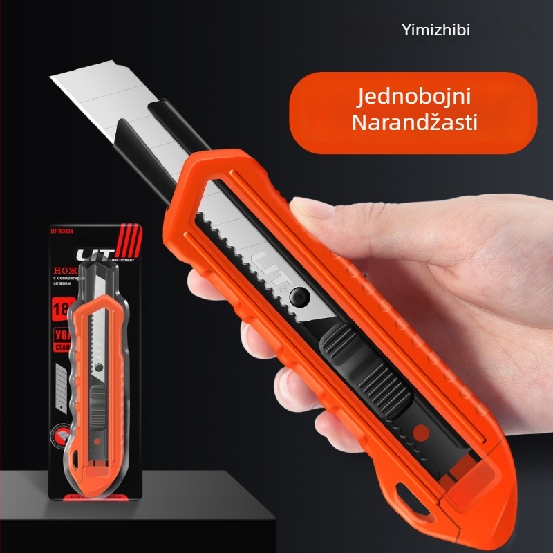 Univerzalni nož za rezanje s ABS inženjerskom plastičnom tijelu, model LIT-193454, oštrica 18 mm, težina 0,2 kg