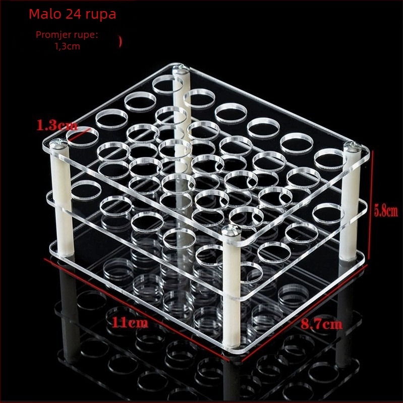 Prozirni akrilni držač za olovke i kozmetiku – plastični držač za perá, markere, olovke za obrve, ruževe i nakit (Materijal: Plast; Model: Zadani predmet; Prilagodba: Da; Ispis logotipa: Nije moguće)