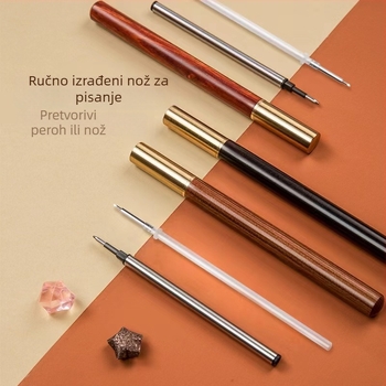 Drveni ručno izrezbareni nož za rezanje papira - Hand Account Pen Knife, model Hand Account Pen Knife; Materijal: drvo; Svrha: rezanje