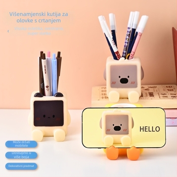Držač za olovke od vinila, kvadratnog oblika, stolna dekoracija za djecu i učenike