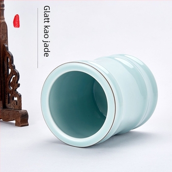 Liupin Hall keramički okrugli višefunkcionalni držač za četkice i olovke, prilagodljiv