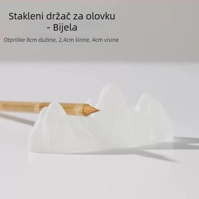 Krištalni držač za olovke s šarenom glazurom, planinski pejzaž, kineski stil (Materijal: Kristal; Model: Držač za olovke; Ispisano logo: Da; Personalizacija: Moguća; Uvoz: Ne; IP ovlaštenje: Ne)