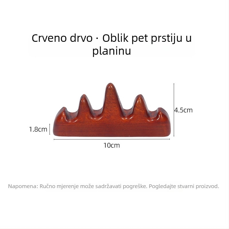 Drveni držač olovke za kaligrafiju — oblik pet prstiju, prilagodljivo, mogućnost ispisa logotipa, SKU 965478812354