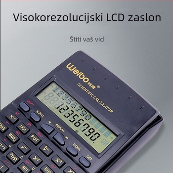 WB-82MS Prijenosni kalkulator funkcija s trigonometrijskim funkcijama, 12-znamenkasti zaslon, plastično kućište, baterije uključene