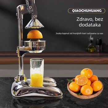 Ručno cijedilo za citrus – ručno okretanje, nije električno, materijal: aluminijeva zlitina + nehrđajući čelik + PP, u kutiji