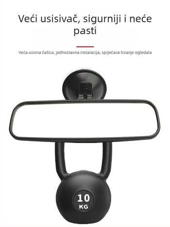 Električni tricikl – unutarnji retrovizor s vakuum pričvršćivanjem, retrovizor za vožnju unatrag, univerzalan za četverokolesna vozila, široko vidno polje