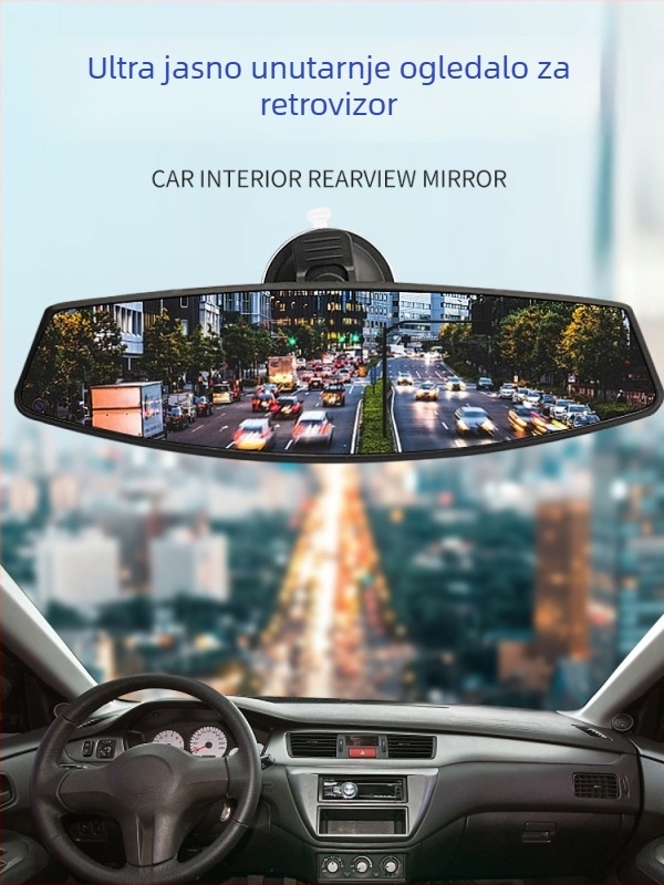 Električni tricikl – unutarnji retrovizor s vakuum pričvršćivanjem, retrovizor za vožnju unatrag, univerzalan za četverokolesna vozila, široko vidno polje