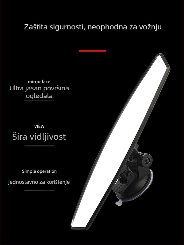 Električni tricikl – unutarnji retrovizor s vakuum pričvršćivanjem, retrovizor za vožnju unatrag, univerzalan za četverokolesna vozila, široko vidno polje