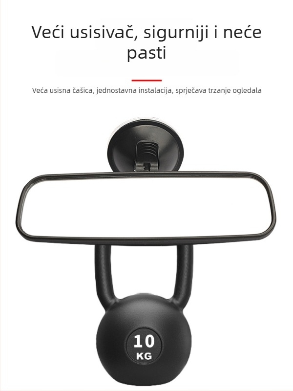 Električni tricikl – unutarnji retrovizor s vakuum pričvršćivanjem, retrovizor za vožnju unatrag, univerzalan za četverokolesna vozila, široko vidno polje