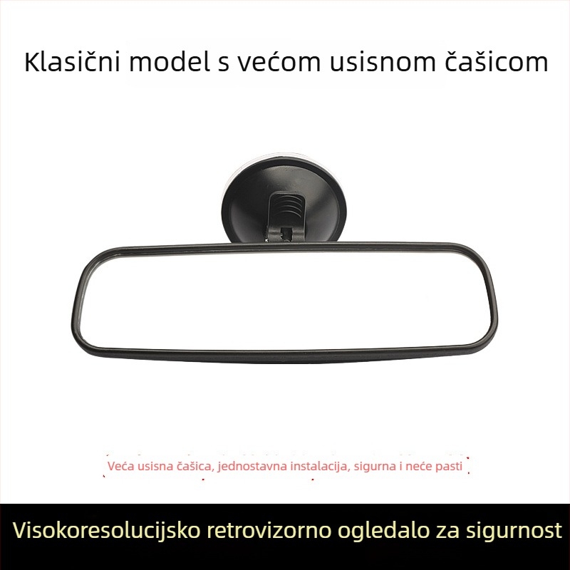 Električni tricikl – unutarnji retrovizor s vakuum pričvršćivanjem, retrovizor za vožnju unatrag, univerzalan za četverokolesna vozila, široko vidno polje