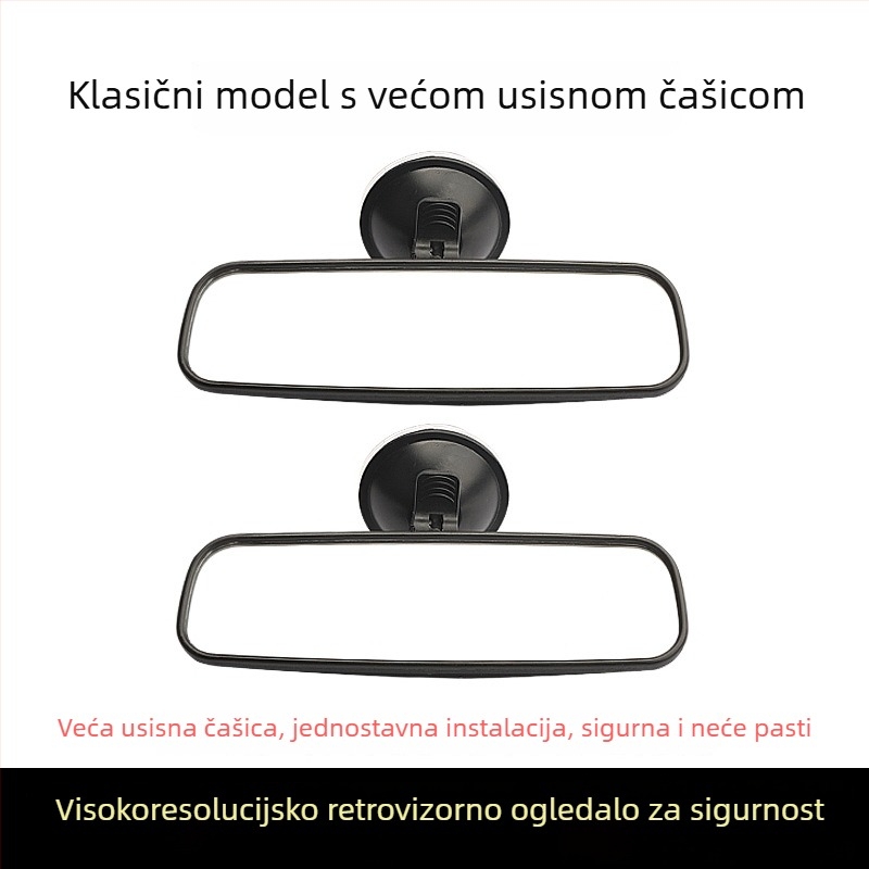 Električni tricikl – unutarnji retrovizor s vakuum pričvršćivanjem, retrovizor za vožnju unatrag, univerzalan za četverokolesna vozila, široko vidno polje