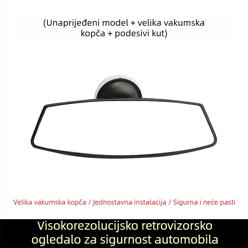 Električni tricikl – unutarnji retrovizor s vakuum pričvršćivanjem, retrovizor za vožnju unatrag, univerzalan za četverokolesna vozila, široko vidno polje