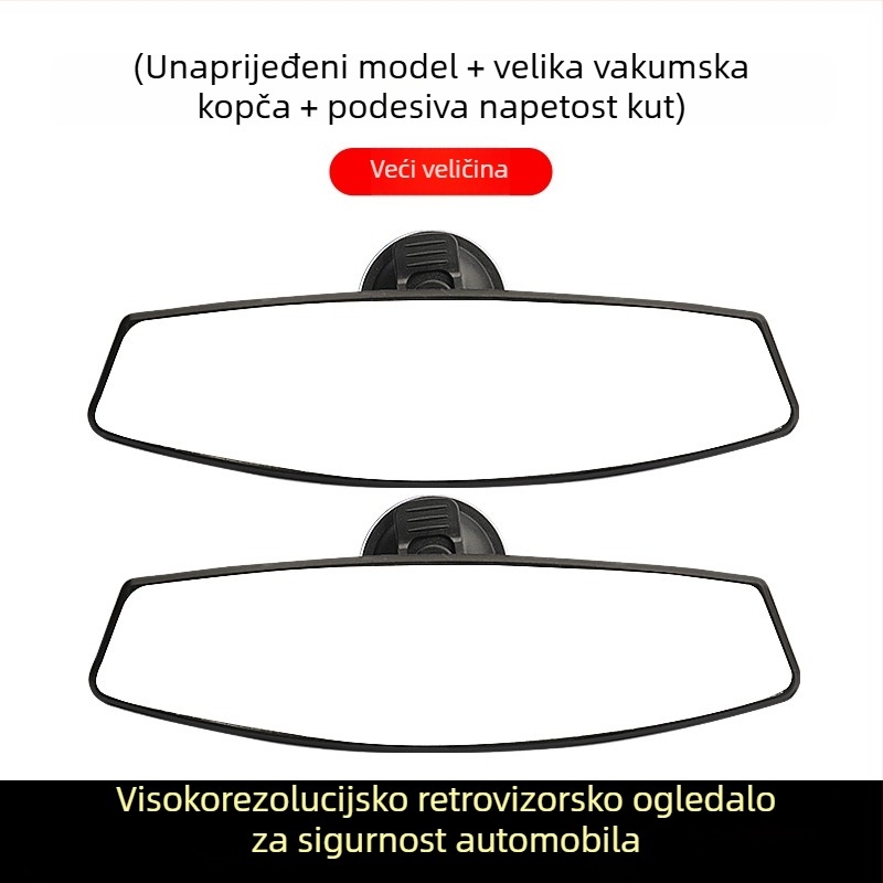 Električni tricikl – unutarnji retrovizor s vakuum pričvršćivanjem, retrovizor za vožnju unatrag, univerzalan za četverokolesna vozila, široko vidno polje