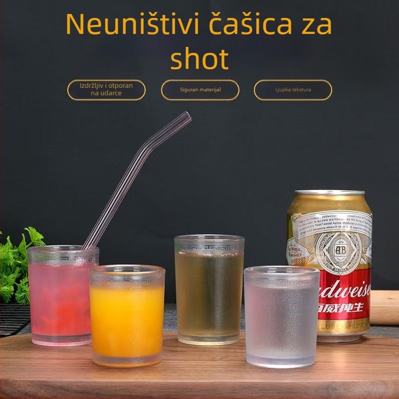 Čaša za vino, plastika, moderan minimalistički stil, težina 60 g, moguć ispis logotipa