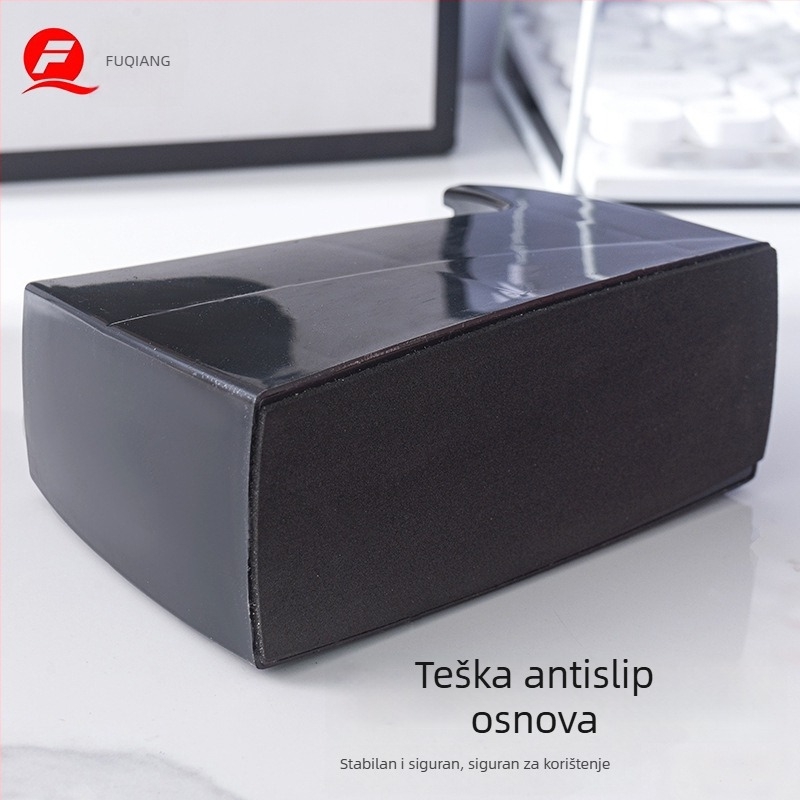 Prijenosni uredski dispenzer za traku, višestruke namjene, teži, protuklizna baza, s oštrim nožem (Model FQ8804, Materijal: Plastika, Neto težina: 588 g, Promjer osovine trake: 2,5 cm, Širina trake: do 20)