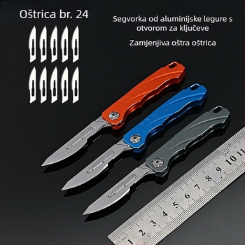 Sklopivi nož aluminijske legure, model Aluminum quick change knife, marka Nothing