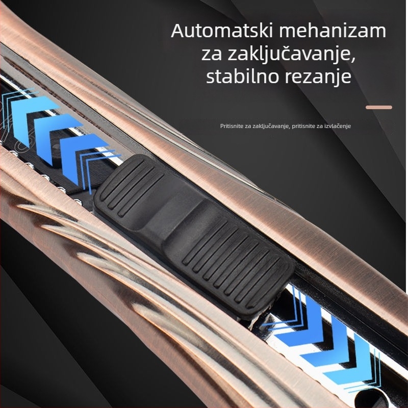 Višenamjenski nož za rezanje - težak, oštrica od nehrđajućeg čelika, za tapete i rezanje papira