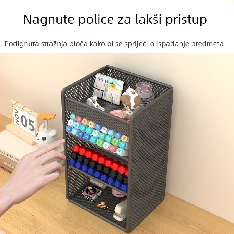 Držač za markere s nagibnim stolnim organizatorom
