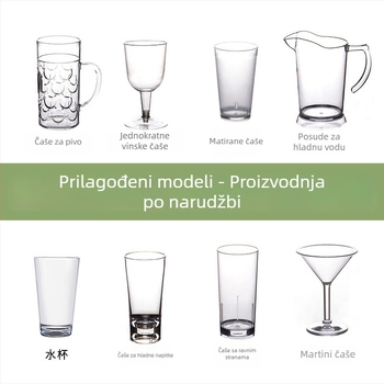 HY plastična čaša za pivo, moderni minimalistički stil, prilagodljivo s logotipom