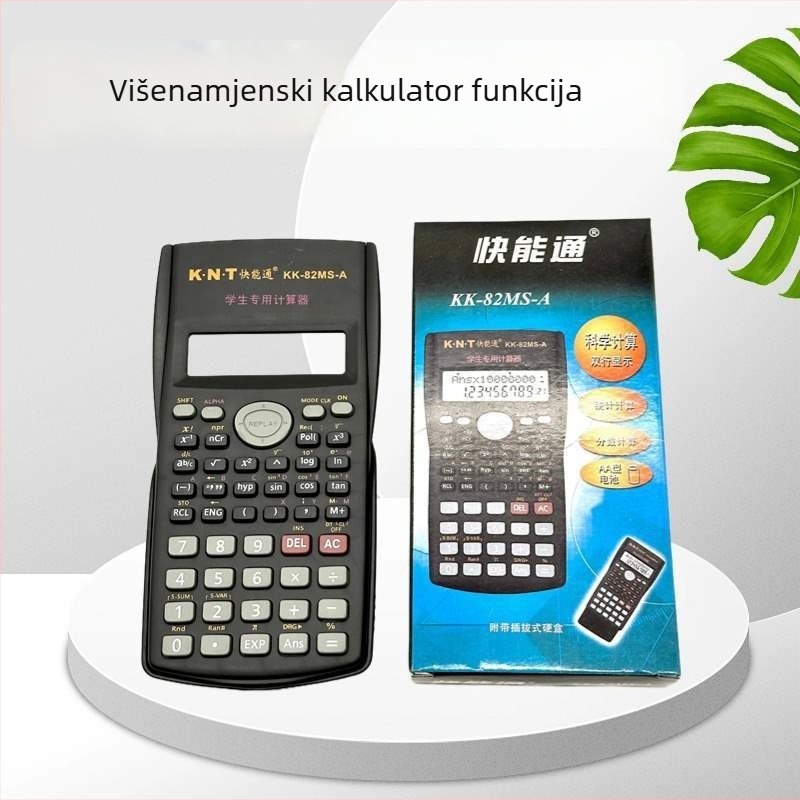 Funkcionalni kalkulator s znanstvenimi funkcijami i glasovnom funkcijom, zaslon s 10 znamenki, baterija uključena — Yinsheng 82MS