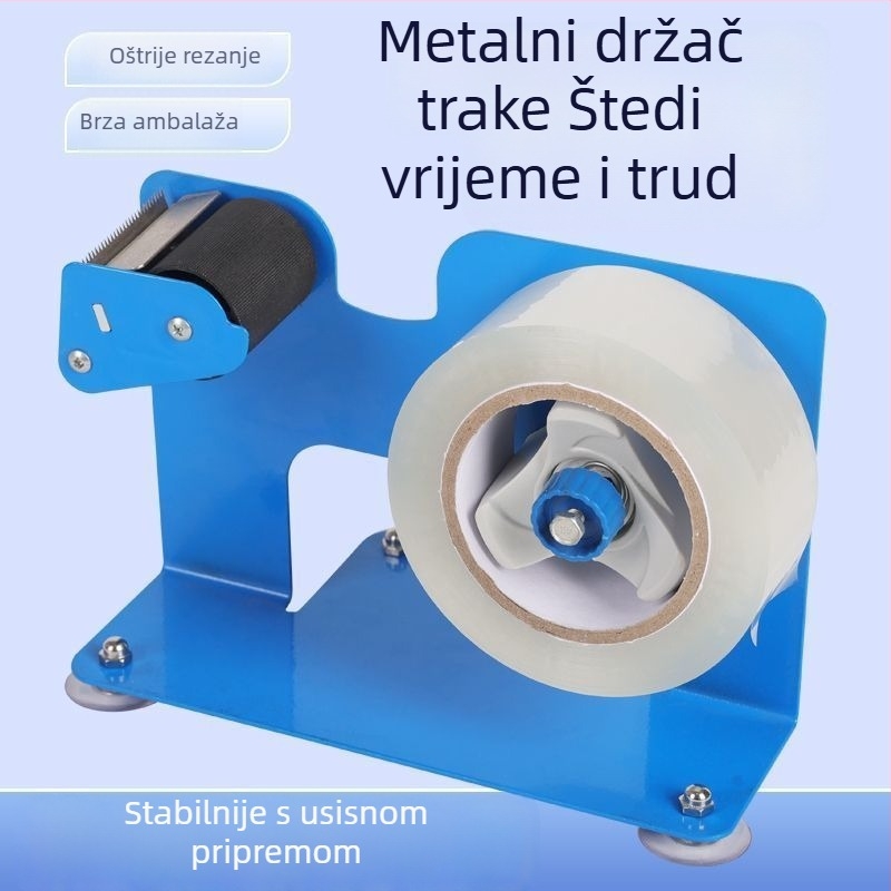Stolni rezač trake i mašina za pečaćenje s metalnim tijelom i prozirnim poklopcem