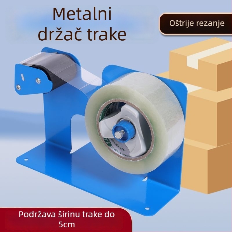 Stolni rezač trake i mašina za pečaćenje s metalnim tijelom i prozirnim poklopcem