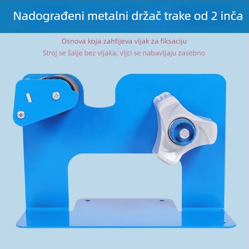 Stolni rezač trake i mašina za pečaćenje s metalnim tijelom i prozirnim poklopcem