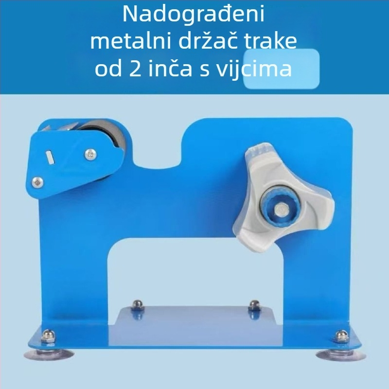 Stolni rezač trake i mašina za pečaćenje s metalnim tijelom i prozirnim poklopcem