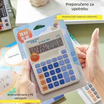 Aritmetički kalkulator, 12-znamenkasti zaslon, napajan baterijom, plastično kućište, 200 g