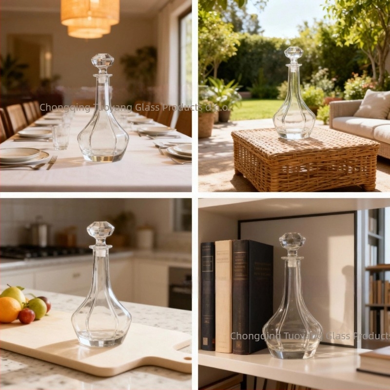 JB 3101 Set dekantera za whisky: staklo, kapacitet 601–700ml, stil lagan luksuz retro, kategorija dekantera