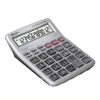 Deli 1512 Aritmetički kalkulator s glasovnom funkcijom, 12-znamenkasti displej, baterija uključena