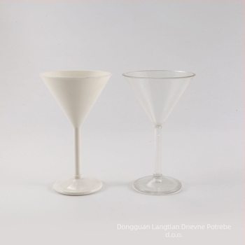 Plastična martini čaša Lang Tian, moderan i jednostavan stil, mogućnost tiskanja logotipa, prilagodba proizvodnje, kapacitet 301–400 ml, težina 108 g