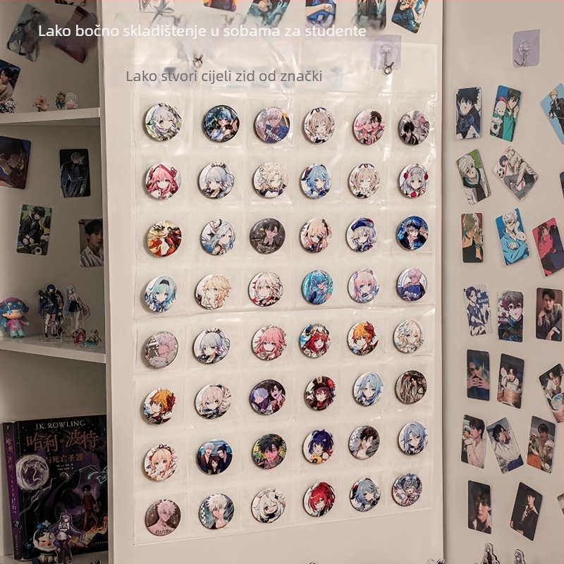 Zidni organizator za pohranu - PVC materijal; kubni oblik; pravokutni model; moderan minimalistički stil; višestruka primjena