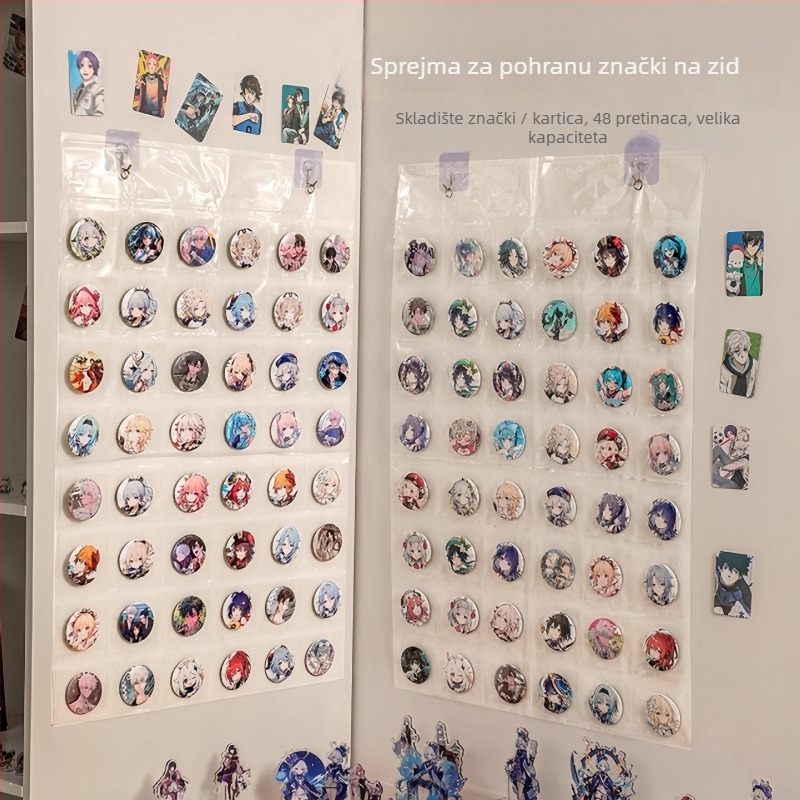 Zidni organizator za pohranu - PVC materijal; kubni oblik; pravokutni model; moderan minimalistički stil; višestruka primjena