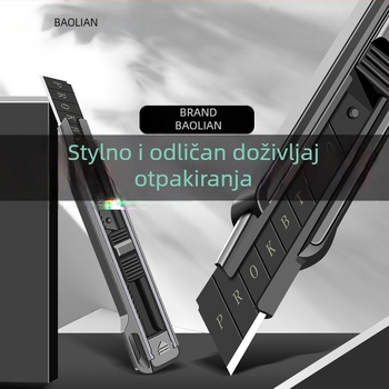 Višenamjenski nož za otvaranje kutija, rezanje papira i tapeta – industrijska kvaliteta, ojačana oštrica