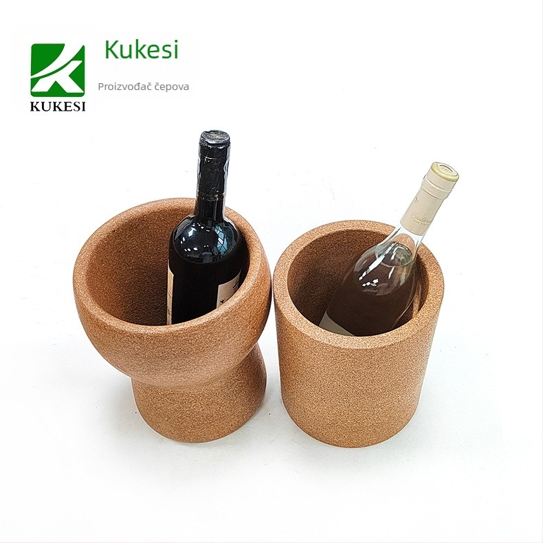 Kukos Pribor za vino za Bar — Drveni vodootporni set s kanta za led, držačem za vino i otvaračem; Prilagodba uz ispis logotipa (Brand: Kukos; Materijali: Softwood, Tiepine, Wood; Kategorija: Wine utensils; Stil: Customization; Logo: Da)