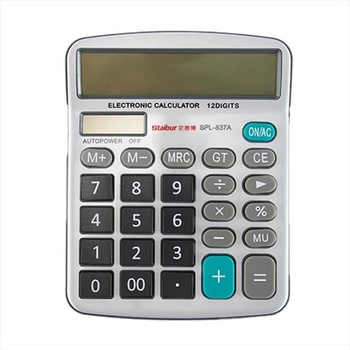 Staples DC1002 SPL-837A Aritmetički kalkulator sa glasovnom funkcijom, 12-znamenkasti veliki zaslon, stolni uredski model