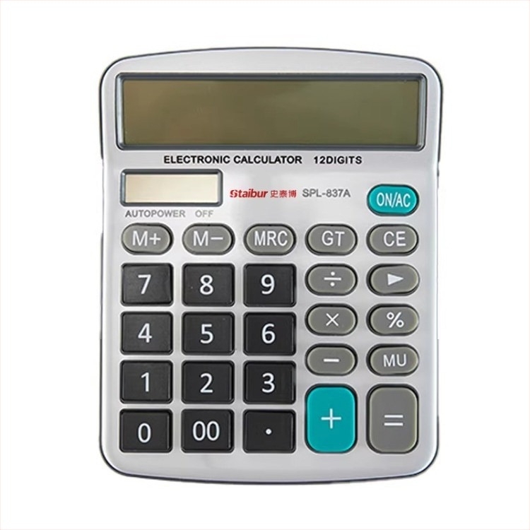 Staples DC1002 SPL-837A Aritmetički kalkulator sa glasovnom funkcijom, 12-znamenkasti veliki zaslon, stolni uredski model