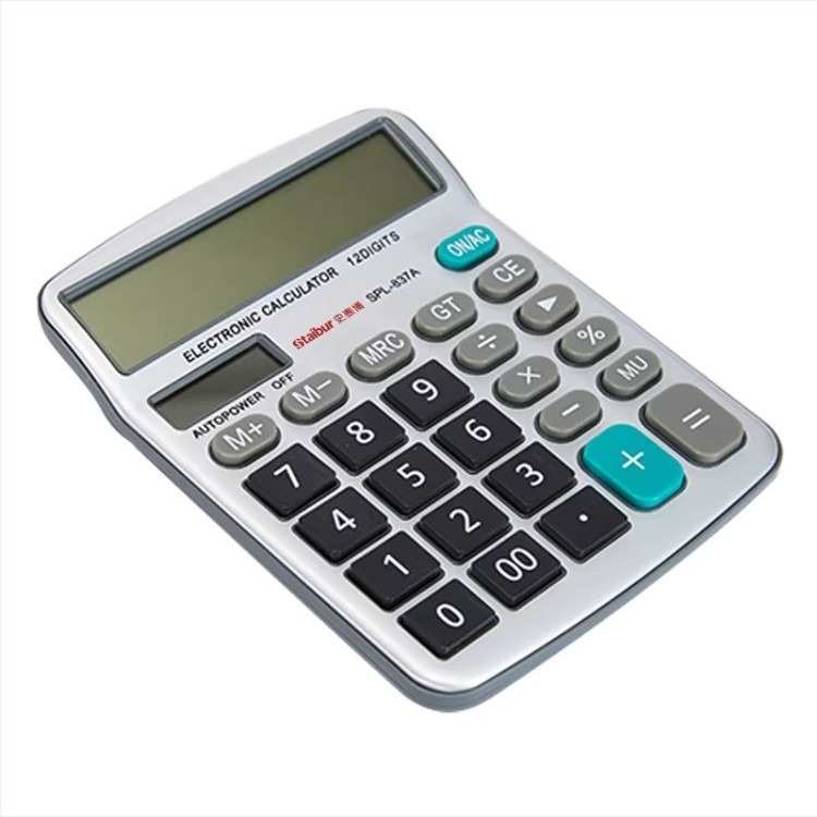 Staples DC1002 SPL-837A Aritmetički kalkulator sa glasovnom funkcijom, 12-znamenkasti veliki zaslon, stolni uredski model