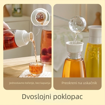 Staklena boca za vino Six Little Foxes — zatvorena, otporna na prolijevanje, moderan jednostavan stil; pakiranje u papirnatoj kutiji (Materijal: staklo; Marke: Six Little Foxes; Stil: moderan jednostavan; Pakiranje: papirnata kutija; Tip pakiranja: jedan k