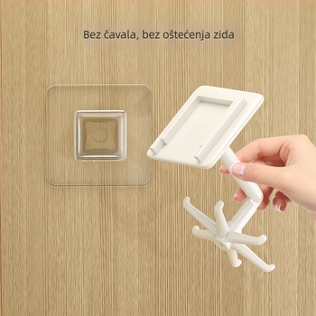 Okretni držač četkica kaligrafije, zidni prikazni stalak za četiri blaga, bez bušenja, višenamjenski zidni kukica; Brand: Evesigar/isijia; Materijal: Plastika; Model: 2171176905902328192; Specifikacija: Standard