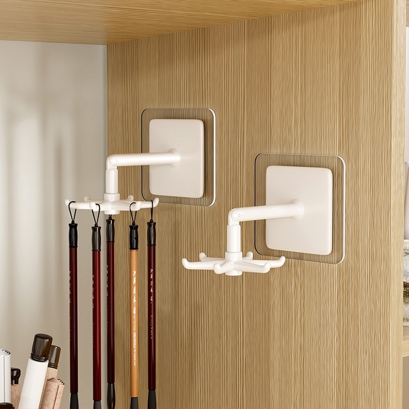 Okretni držač četkica kaligrafije, zidni prikazni stalak za četiri blaga, bez bušenja, višenamjenski zidni kukica; Brand: Evesigar/isijia; Materijal: Plastika; Model: 2171176905902328192; Specifikacija: Standard