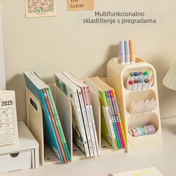 Stolna kutija za pohranu s pregradama (Model 8090 • Materijal: Plastika • S pregradama • Ispis logotipa: Da • Mogućnost prilagođavanja)