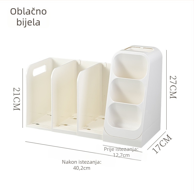 Stolna kutija za pohranu s pregradama (Model 8090 • Materijal: Plastika • S pregradama • Ispis logotipa: Da • Mogućnost prilagođavanja)