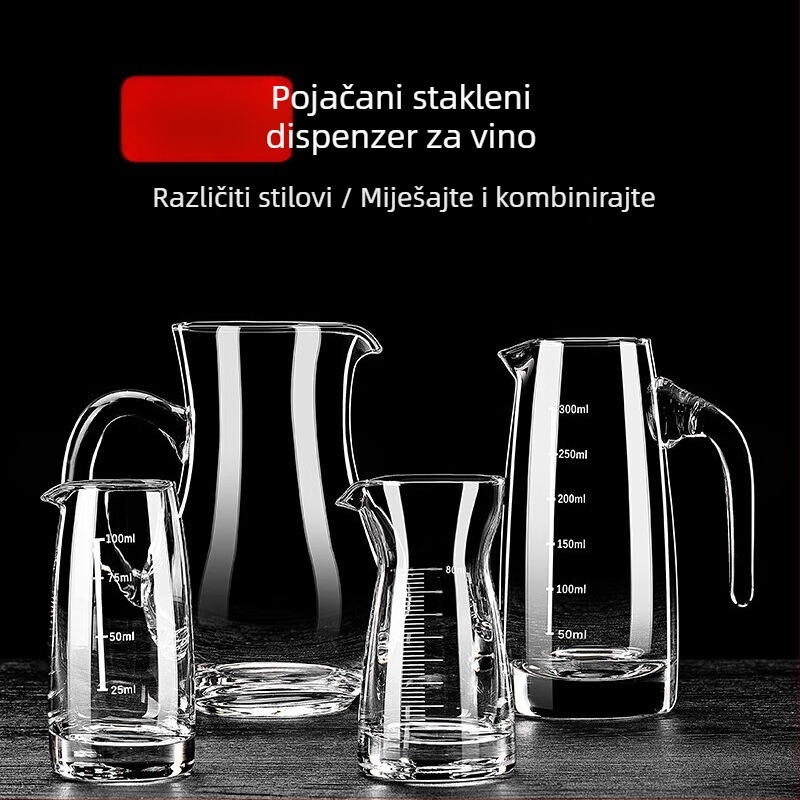 Stakleni dekanter, moderni minimalistički stil, podrijetlo Kina, izlazak zima 2020, težina 30000