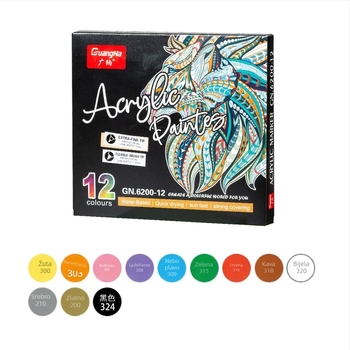 Guangna 6200 dvostruki akrilni marker – plastično kućište, tip: tinta, osnovno pakiranje