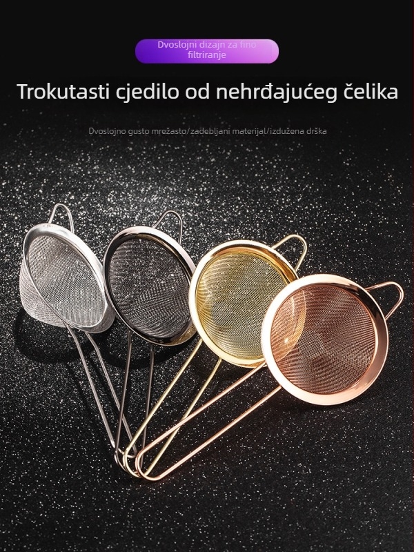 Bar alat: filtr za led, cjedilo za koktele, odvajač leda, dvostruki filter za čaj s mlijekom i kavom, B&