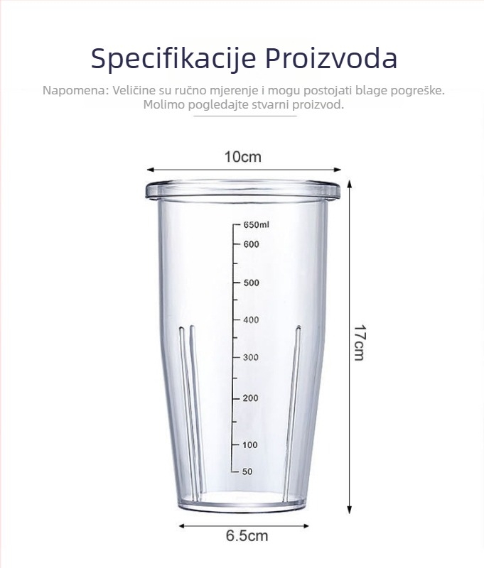 Ručni shaker za čaj s mjernom skalom – 3-djelni set
