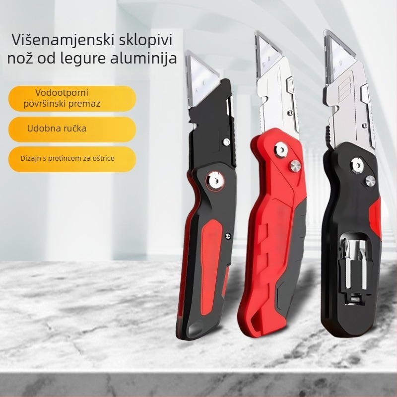 Teški univerzalni nož od čelika za električare, nož za skidanje izolacije i nož za tapete
