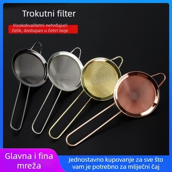 Bar filter za led – trokutasti konusni cjedilac za koktele i sokove, materijal: željezna legura, podrijetlo: kontinentalna Kina, pokretanje: 2023